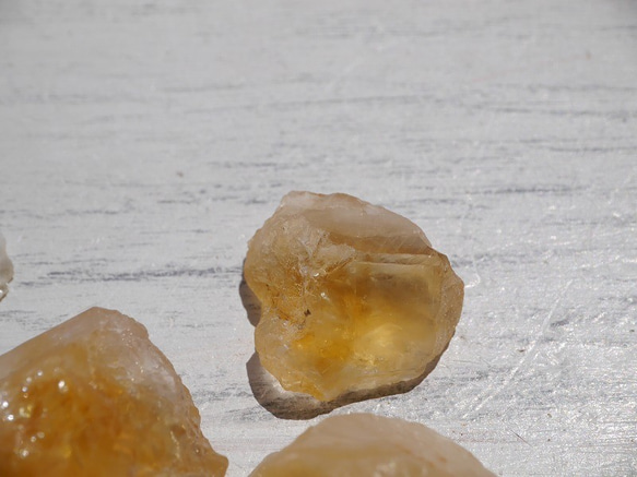 天然石シトリン(ブラジル産)8個セット合計約43.5g☆現物ラフロック原石結晶黄水晶[cit-190615-11] 10枚目の画像