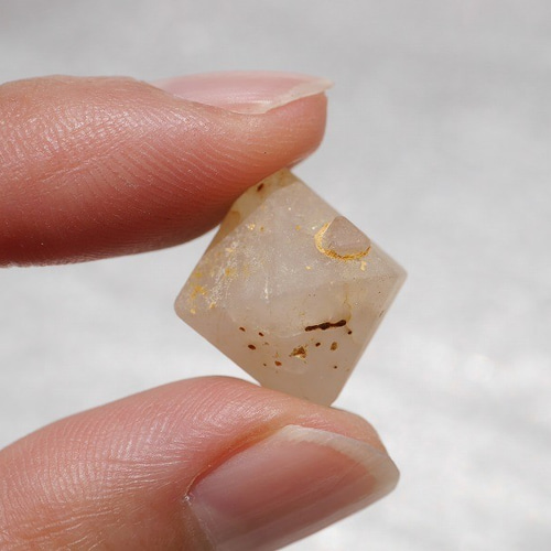 天然石ベータクォーツ(インドネシア産)約3.2g 高温水晶12面体水晶双六