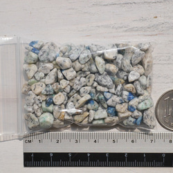 天然石アズライトイングラナイト(ヒマラヤK2産)さざれ石約50g約3mm～10mm穴なし[sa-190904-02] 5枚目の画像