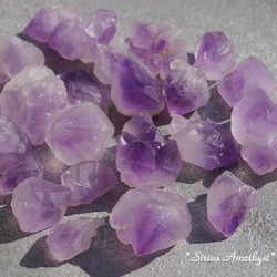 天然石シリウスアメジスト(ケニア産)原石約50g約8～28mm詰合せ 紫水晶ラベンダー[sram-191010-01] 1枚目の画像