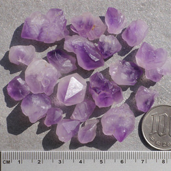 天然石シリウスアメジスト(ケニア産)原石約50g約8～28mm詰合せ 紫水晶ラベンダー[sram-191010-01] 4枚目の画像