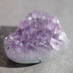 天然石アメジスト(ブラジル産)ハート型クラスター 約24g 約38×32×17mm 紫水晶[amh-191210-04] 6枚目の画像