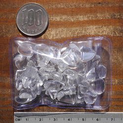 天然石クリスタルクォーツ(ブラジル産)透明天然水晶さざれ石約30g詰合せ約5～18mm穴なし[sa-200214-02] 5枚目の画像