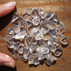 天然石クリスタルクォーツ(ブラジル産)透明天然水晶さざれ石約30g詰合せ約5～18mm穴なし[sa-200214-02] 6枚目の画像