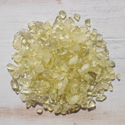 天然石レモンクォーツ(ブラジル産)さざれ石 約40g詰合せ 約3～16mm 穴なし 硫黄水晶[sa-200224-01] 10枚目の画像