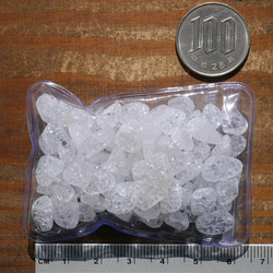 天然石クラックレインボー水晶(ブラジル産)さざれ石 約40g詰合せ 約7〜14mm 穴なし[sa-200225-01] 5枚目の画像