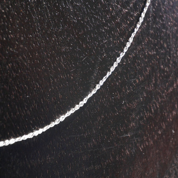 Silver925スエッジチェーン長さ45cm幅約1mmヒキワ付ネックレス[chsv925-200303-sw45] 8枚目の画像