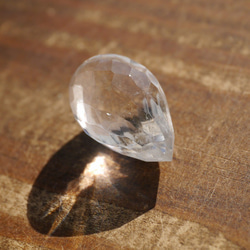 天然石ヒマラヤ水晶(ヒマラヤ山脈産)ころんとペアシェイプカット約23mm約5.9g 透明[hqpc-200315-05] 7枚目の画像