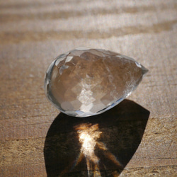 天然石ヒマラヤ水晶(ヒマラヤ山脈産)ころんとペアシェイプカット約23mm約5.9g 透明[hqpc-200315-05] 10枚目の画像