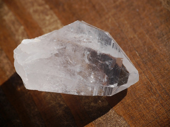 天然石水晶(コロンビア産)約14g約35mm結晶ポイント虹入り原石高透明度クリスタルクォーツ[cq-200416-02] 4枚目の画像