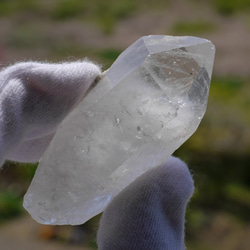 天然石ヒマラヤ水晶ポイント(ヒマラヤ山脈マニカラン産)約52g約63mm 原石結晶鉱物[hq-200518-01] 4枚目の画像