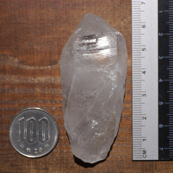 天然石ヒマラヤ水晶ポイント(ヒマラヤ山脈マニカラン産)約52g約63mm 原石結晶鉱物[hq-200518-01] 5枚目の画像