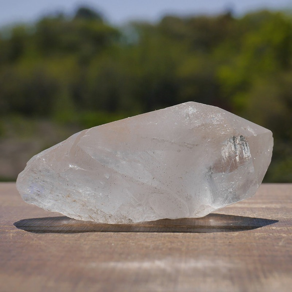 天然石ヒマラヤ水晶ポイント(ヒマラヤ山脈マニカラン産)約52g約63mm 原石結晶鉱物[hq-200518-01] 7枚目の画像