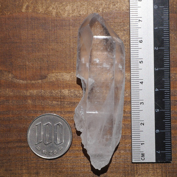 天然石ヒマラヤ水晶ポイント(ヒマラヤ山脈マニカラン産)約41g約73mm 原石結晶鉱物[hq-200518-03] 5枚目の画像