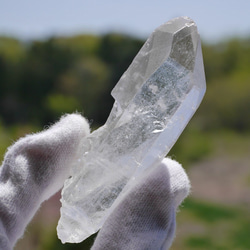 天然石ヒマラヤ水晶ポイント(ヒマラヤ山脈マニカラン産)約41g約73mm 原石結晶鉱物[hq-200518-03] 7枚目の画像