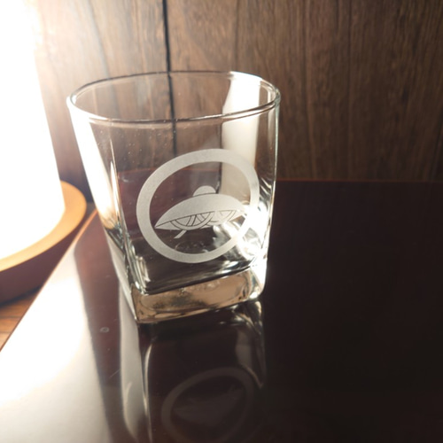 丸に笠紋 ロックグラス グラス gensui 通販｜Creema(クリーマ) 11720867 