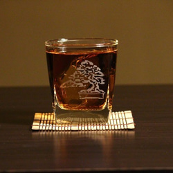 黒松盆栽　ロックグラス　 3枚目の画像