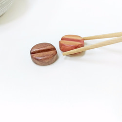 溫潤美好-咖啡豆(一對組筷架) 第4張的照片