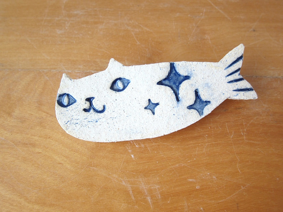 ホワイトフィッシュニャー - ピン - ダークブルー 1枚目の画像