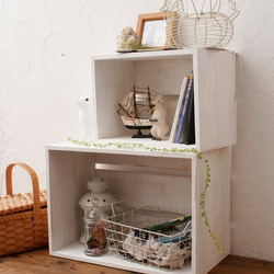 アンティーク風収納ボックス（大小2点セット） フリーボックス