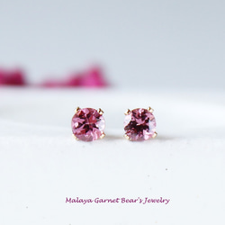 No.98◆天然石ピアス♡ガーネット10ミリ♡ワイヤーラップ♡薔薇 No.98◇天然石ピアス♡ガーネット10ミリ♡ワイヤーラップ♡薔薇