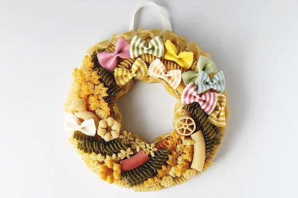 MACARONI wreath 【マカロニ リース】Green系 2枚目の画像