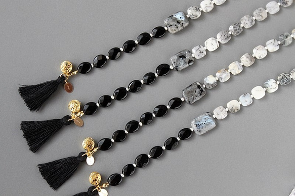 Monotone tassel bracelet｜モノトーン タッセルブレスレット 2枚目の画像