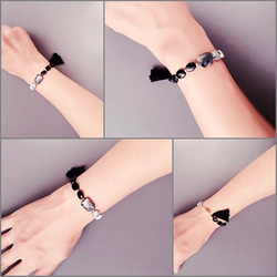 Monotone tassel bracelet｜モノトーン タッセルブレスレット 5枚目の画像