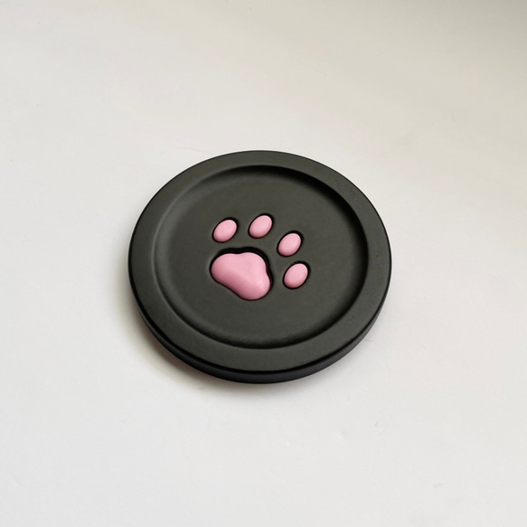 ヘアリーチャイルドミートボール（ピンクミートボール）-ラウンドコースター 4枚目の画像