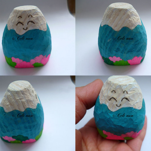 春の富士山木彫り 桜の富士山「桜富士」 その他置物 ケルティン 通販