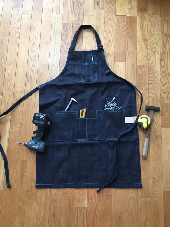 マル獄シリーズ DIYエプロン DENIM New（ヴィンテージ風) 【公式通販】