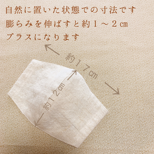 気分が上がる花柄マスク＊コットン&オーガニックコットンダブルガーゼの柔らか立体マスク 4枚目の画像