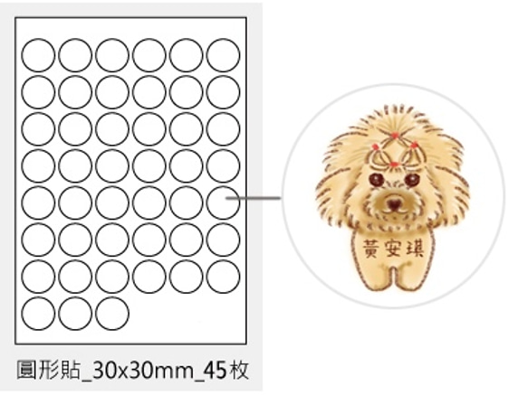 ❀動物毛小孩 姓名貼｜客製 第8張的照片