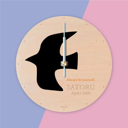 ▶ セミオーダー［トリ］▶ 掛け時計 ▷ 木製 1枚目の画像
