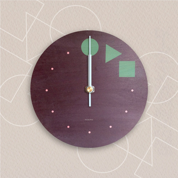 良き言葉を込めた時計［みんなちがってみんないい］木製_掛け時計_green 1枚目の画像