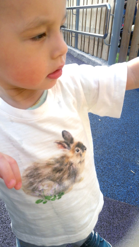 台灣野兔 T-shirt (兒童-母兔款) 第2張的照片