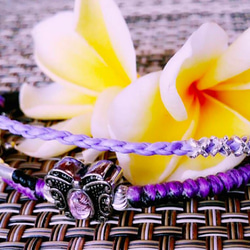 紫ハンドメイド銀のブレスレットの気質 - ファッション蝶の後 1枚目の画像
