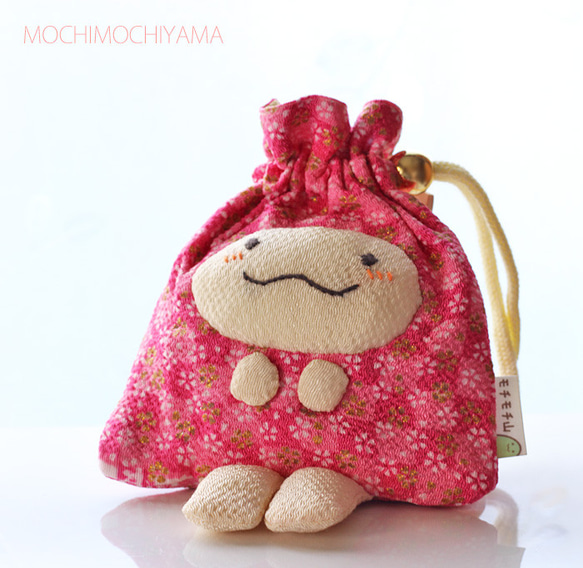 ゆる～り もち巾着さん（ピンク） 1枚目の画像