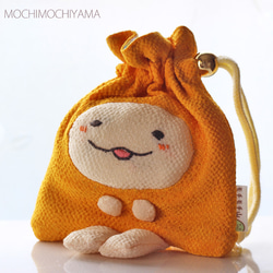 ゆる～り もち巾着さん（黄色） 1枚目の画像