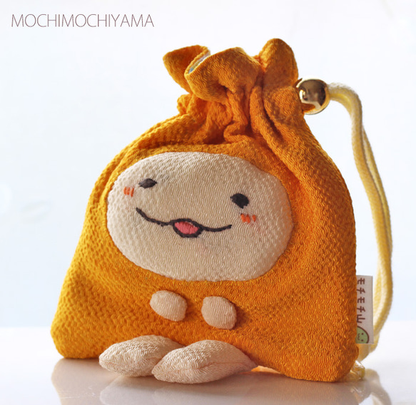 ゆる～り もち巾着さん（黄色） 1枚目の画像