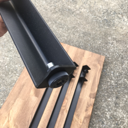 アイアンテーブル クランプ式キャスター付き ローテーブル・リビング