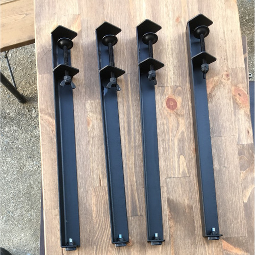 アイアンテーブル クランプ式キャスター付き ローテーブル・リビング