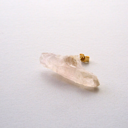 Gemo ピアス　Rose quartz(1ピース）B 1枚目の画像