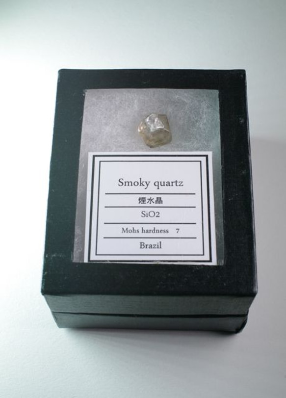 Gemo ピアス　Smoky quartz (1ピース） 3枚目の画像