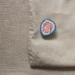 UFOクラゲの刺繍のブローチUFOクラゲ刺繍ピン 3枚目の画像