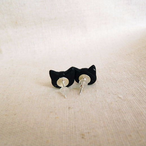 猫 ピアス かわいい 手作り ハンドメイド アクセサリー ピアス