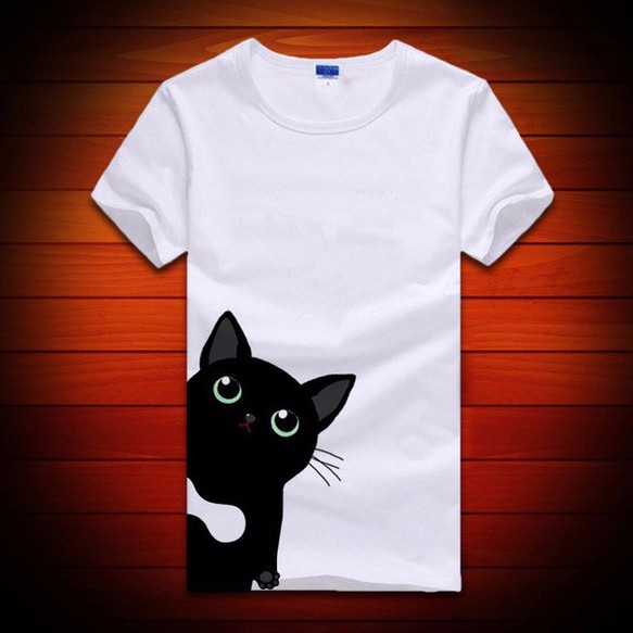 【送料無料】猫 猫柄 Tシャツ キャラクター レディース 1枚目の画像