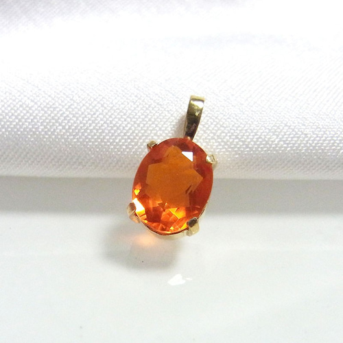 K18 ファイアオパール ネックレス トップ チャーム ペンダントトップ  