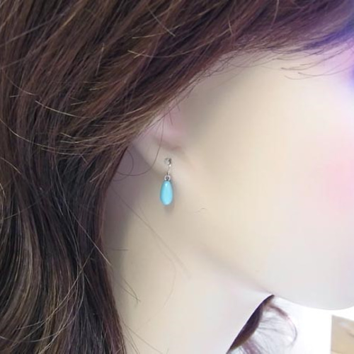 K14 WG ターコイズ トルコ石 ピアス ピアス（フック・チェーン） Rua