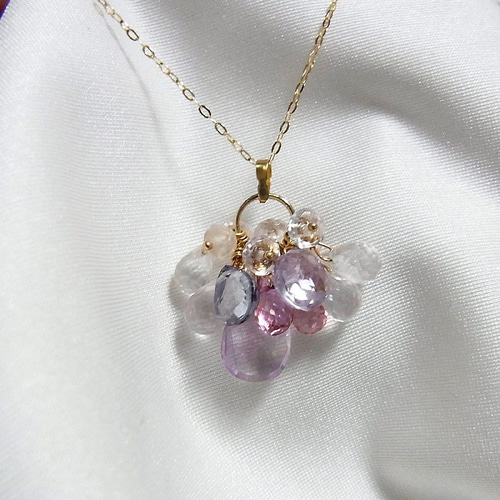 K10 マルチカラー 花籠ネックレストップ ペンダントトップ Rua 通販 